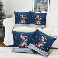 Great White Christmas Shark Christmas Pillow Cover Funny Xmas Holiday Patterns - Wonder Print Shop