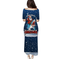 Great White Christmas Shark Christmas Puletasi Funny Xmas Holiday Patterns - Wonder Print Shop