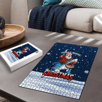 Great White Christmas Shark Christmas Puzzle Funny Xmas Holiday Patterns - Wonder Print Shop