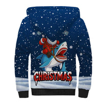 Great White Christmas Shark Christmas Sherpa Hoodie Funny Xmas Holiday Patterns - Wonder Print Shop