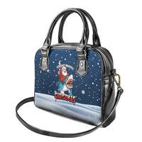 Great White Christmas Shark Christmas Shoulder Handbag Funny Xmas Holiday Patterns - Wonder Print Shop