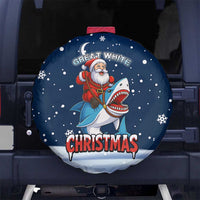 Great White Christmas Shark Christmas Spare Tire Cover Funny Xmas Holiday Patterns - Wonder Print Shop