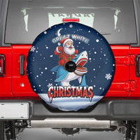 Great White Christmas Shark Christmas Spare Tire Cover Funny Xmas Holiday Patterns - Wonder Print Shop