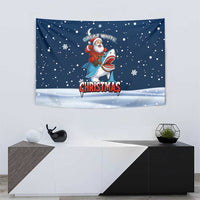 Great White Christmas Shark Christmas Tapestry Funny Xmas Holiday Patterns - Wonder Print Shop