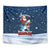Great White Christmas Shark Christmas Tapestry Funny Xmas Holiday Patterns - Wonder Print Shop