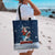 Great White Christmas Shark Christmas Tote Bag Funny Xmas Holiday Patterns - Wonder Print Shop