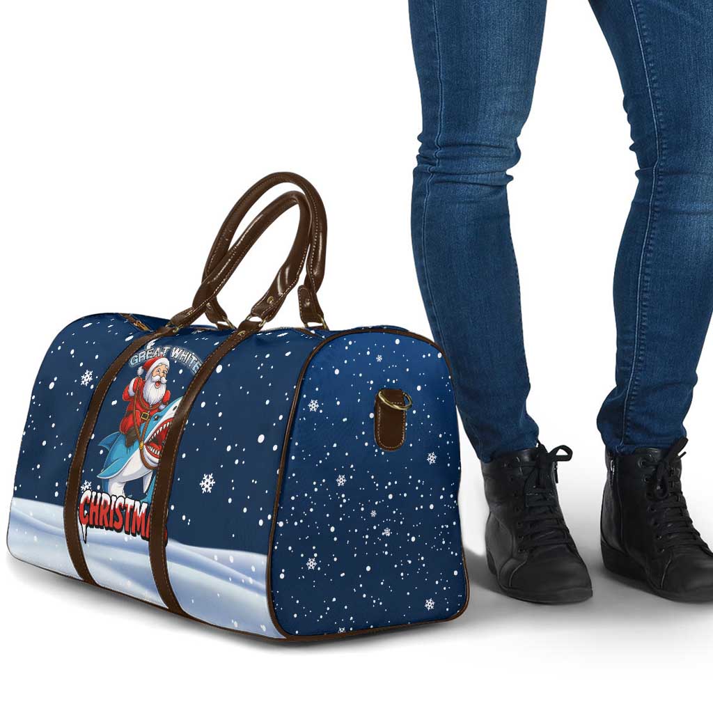 Great White Christmas Shark Christmas Travel Bag Funny Xmas Holiday Patterns - Wonder Print Shop