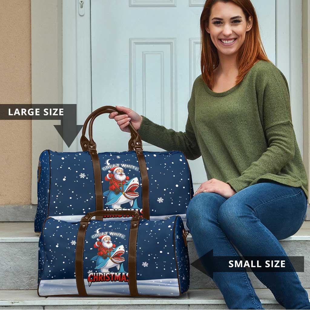 Great White Christmas Shark Christmas Travel Bag Funny Xmas Holiday Patterns - Wonder Print Shop