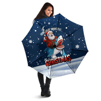 Great White Christmas Shark Christmas Umbrella Funny Xmas Holiday Patterns - Wonder Print Shop