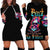 I'm Not A B I'm Just Honest Skull Roses Colorful Hoodie Dress - Wonder Print Shop
