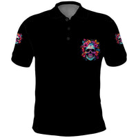I'm Not A B I'm Just Honest Skull Roses Colorful Polo Shirt - Wonder Print Shop