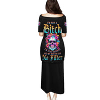 I'm Not A B I'm Just Honest Skull Roses Colorful Puletasi - Wonder Print Shop