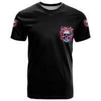 I'm Not A B I'm Just Honest Skull Roses Colorful T Shirt - Wonder Print Shop