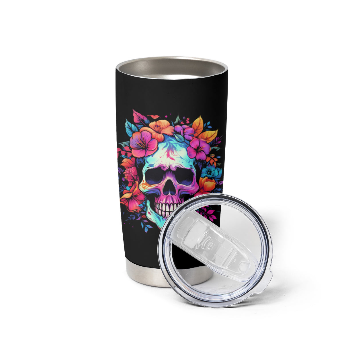 I'm Not A B I'm Just Honest Skull Roses Colorful Tumbler Cup - Wonder Print Shop