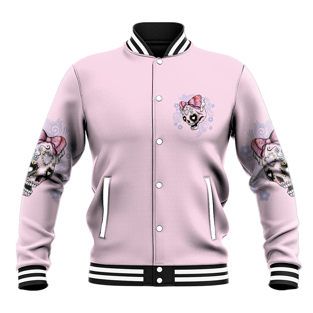 Don't Try To Figure Me Out Baseball Jacket - Wonder Print Shop