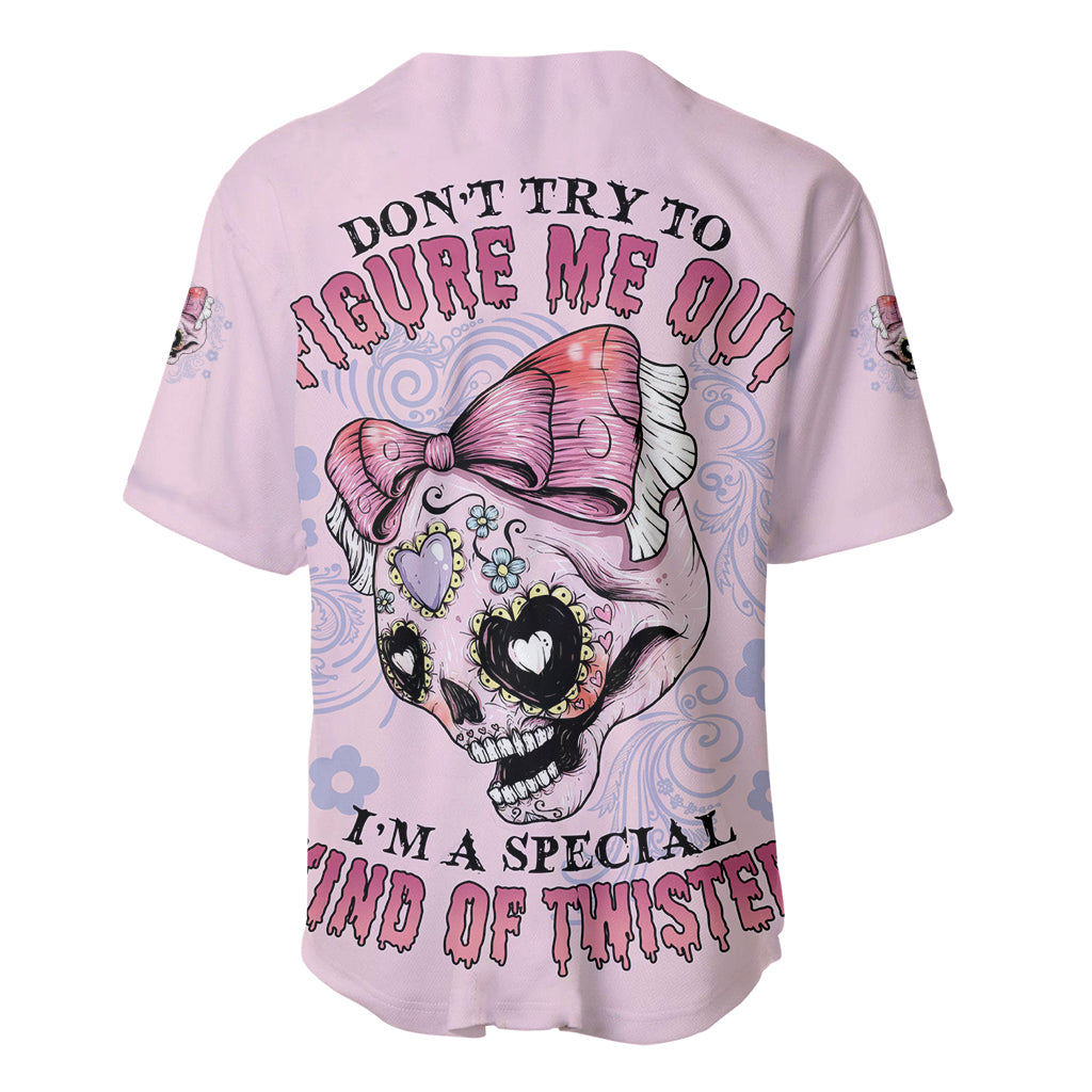Don't Try To Figure Me Out Baseball Jersey - Wonder Print Shop