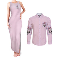 Don't Try To Figure Me Out Couples Matching Tank Maxi Dress and Long Sleeve Button Shirt - Wonder Print Shop