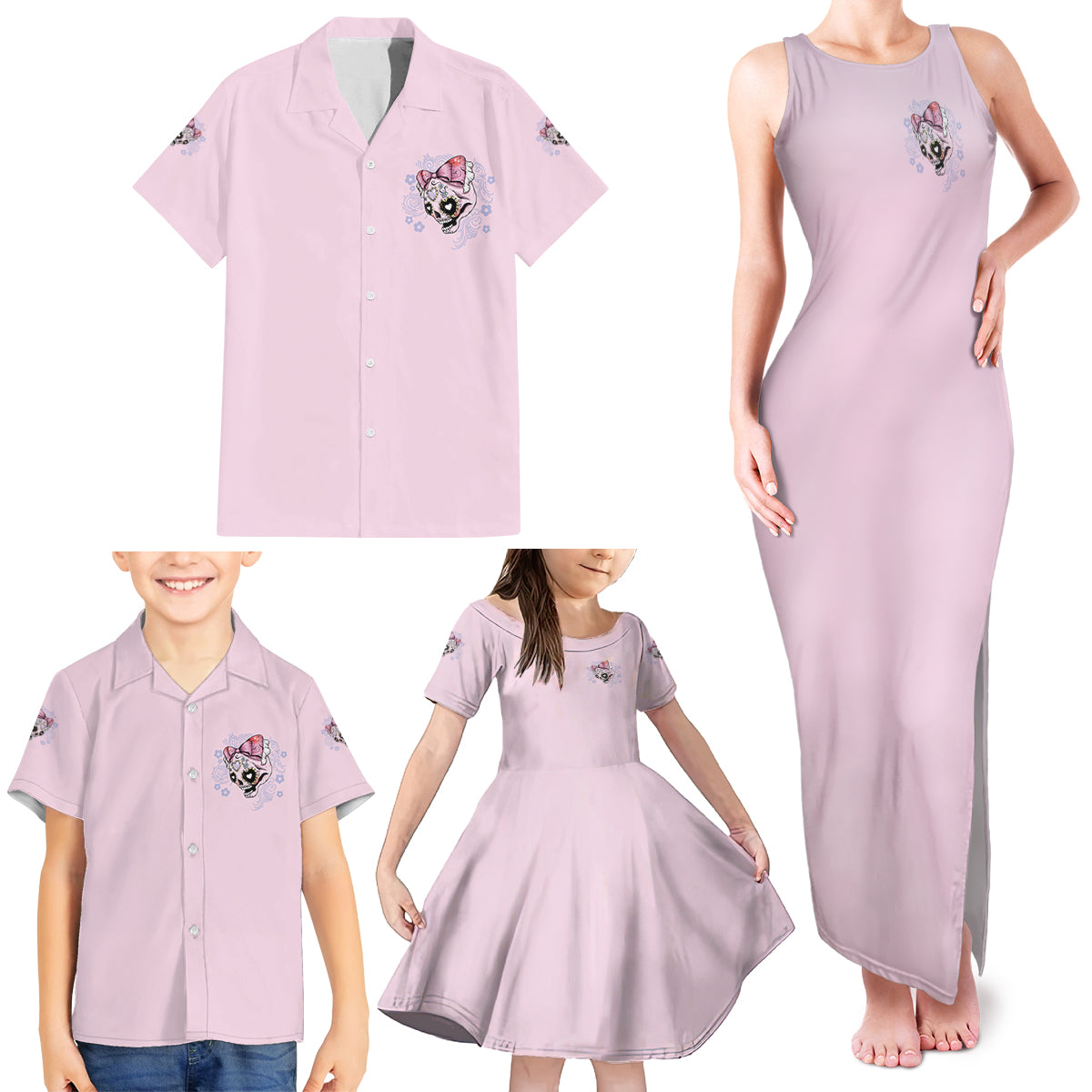 Don't Try To Figure Me Out Family Matching Tank Maxi Dress and Hawaiian Shirt - Wonder Print Shop