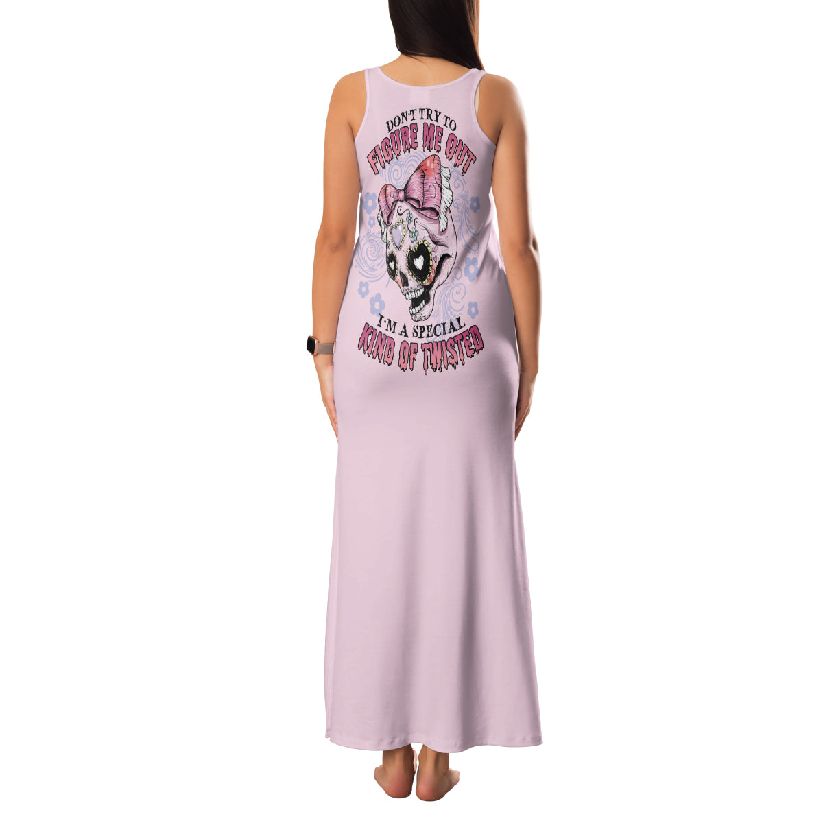 Don't Try To Figure Me Out Family Matching Tank Maxi Dress and Hawaiian Shirt - Wonder Print Shop