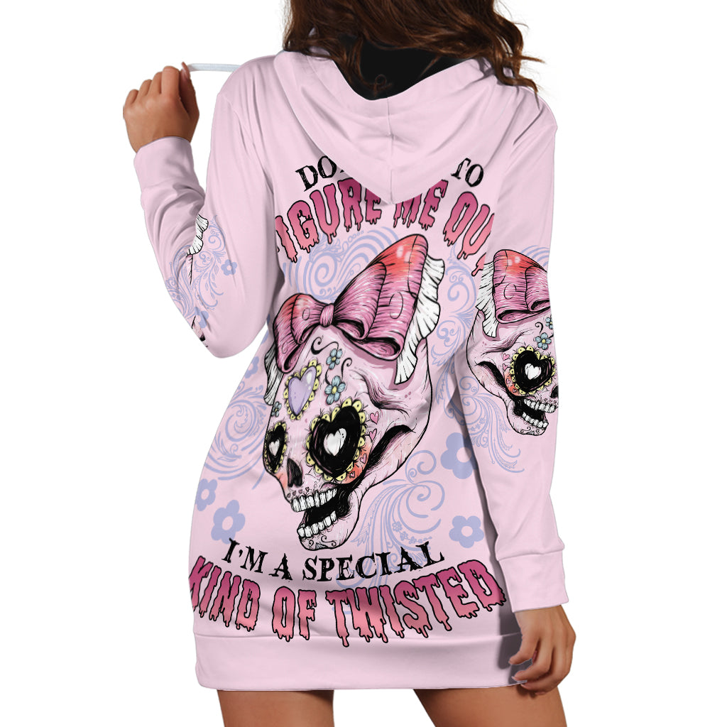 Don't Try To Figure Me Out Hoodie Dress - Wonder Print Shop