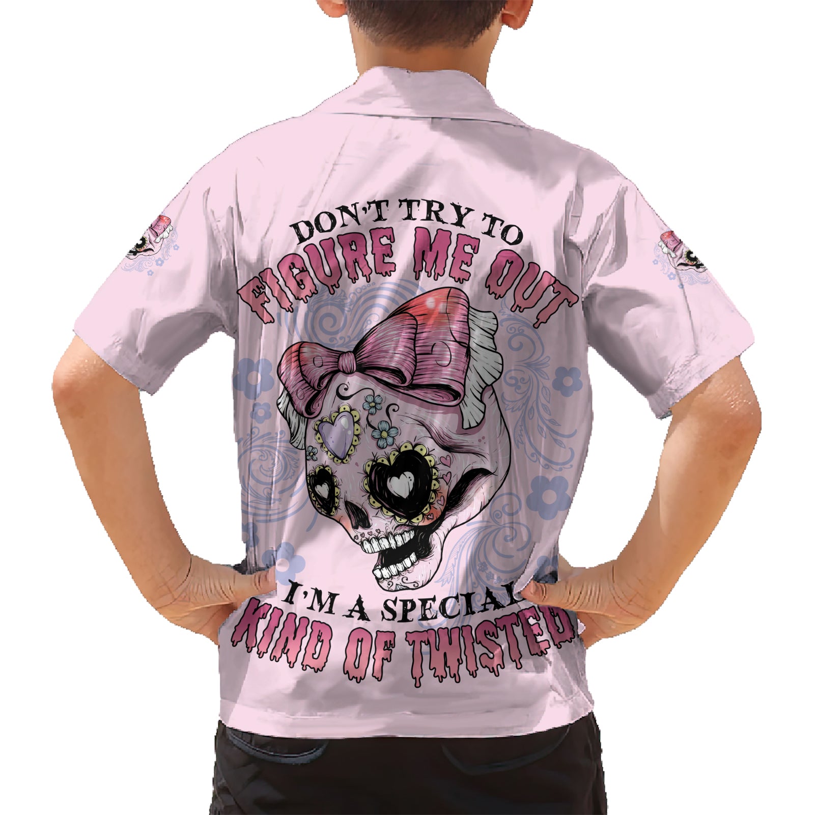 Don't Try To Figure Me Out Kid Hawaiian Shirt - Wonder Print Shop