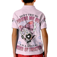 Don't Try To Figure Me Out Kid Polo Shirt - Wonder Print Shop