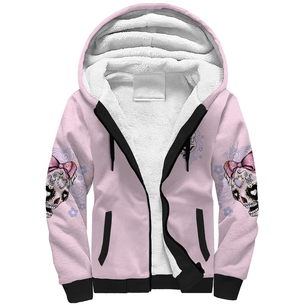 Don't Try To Figure Me Out Sherpa Hoodie - Wonder Print Shop