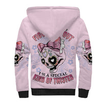 Don't Try To Figure Me Out Sherpa Hoodie - Wonder Print Shop