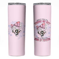 Don't Try To Figure Me Out Skinny Tumbler - Wonder Print Shop