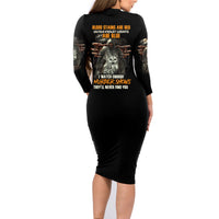 They'll Never Find You Family Matching Long Sleeve Bodycon Dress and Hawaiian Shirt - Wonder Print Shop