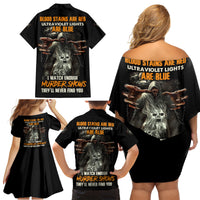 They'll Never Find You Family Matching Off Shoulder Short Dress and Hawaiian Shirt - Wonder Print Shop