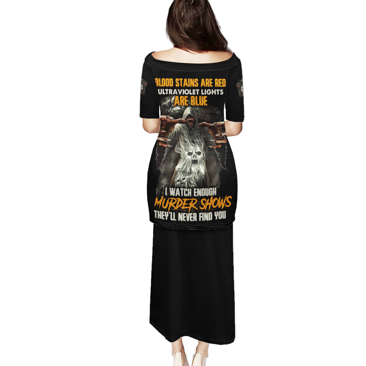 They'll Never Find You Family Matching Puletasi Dress and Hawaiian Shirt - Wonder Print Shop