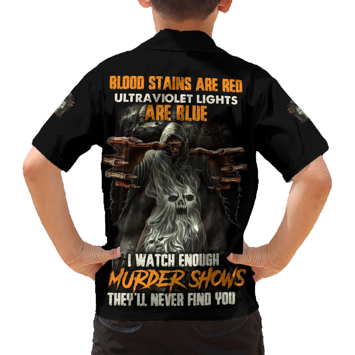 They'll Never Find You Kid Hawaiian Shirt - Wonder Print Shop