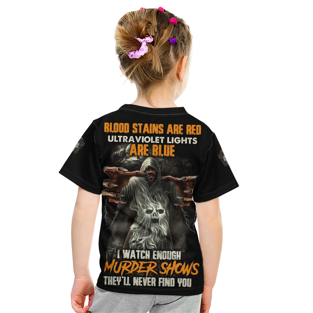 They'll Never Find You Kid T Shirt - Wonder Print Shop