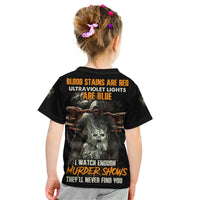 They'll Never Find You Kid T Shirt - Wonder Print Shop