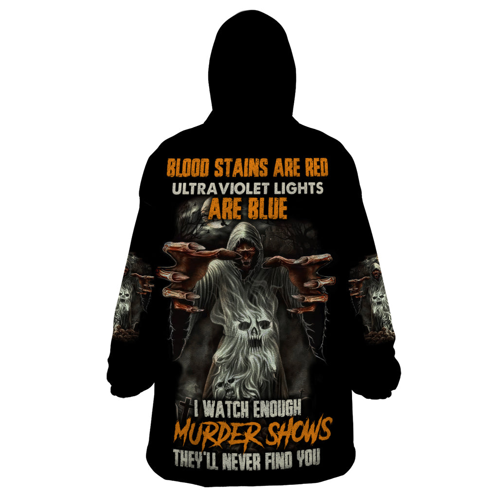 They'll Never Find You Wearable Blanket Hoodie - Wonder Print Shop