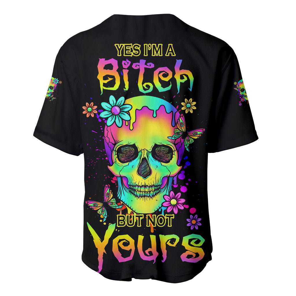 Yes I'm A B But Not Yours Baseball Jersey - Wonder Print Shop