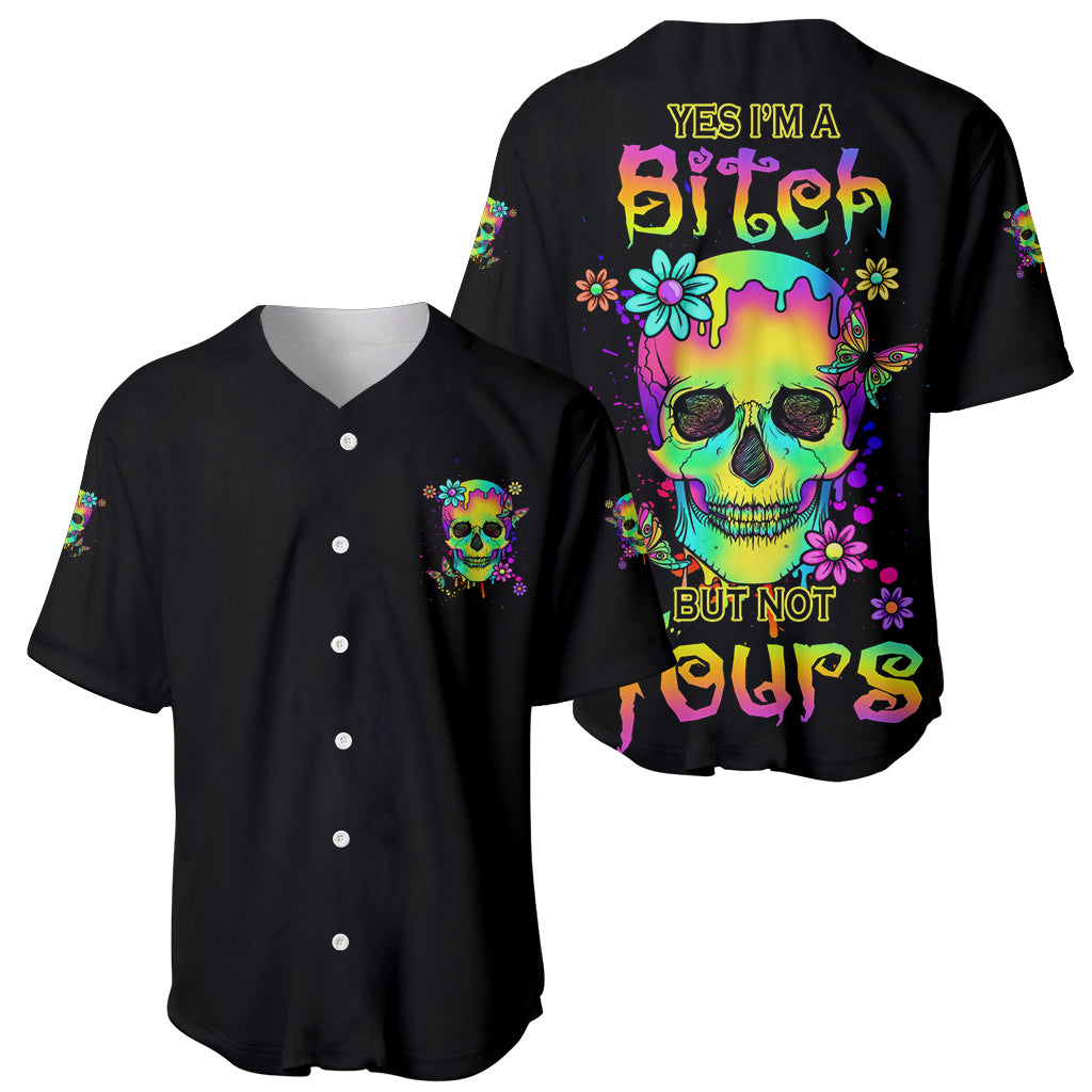 Yes I'm A B But Not Yours Baseball Jersey - Wonder Print Shop