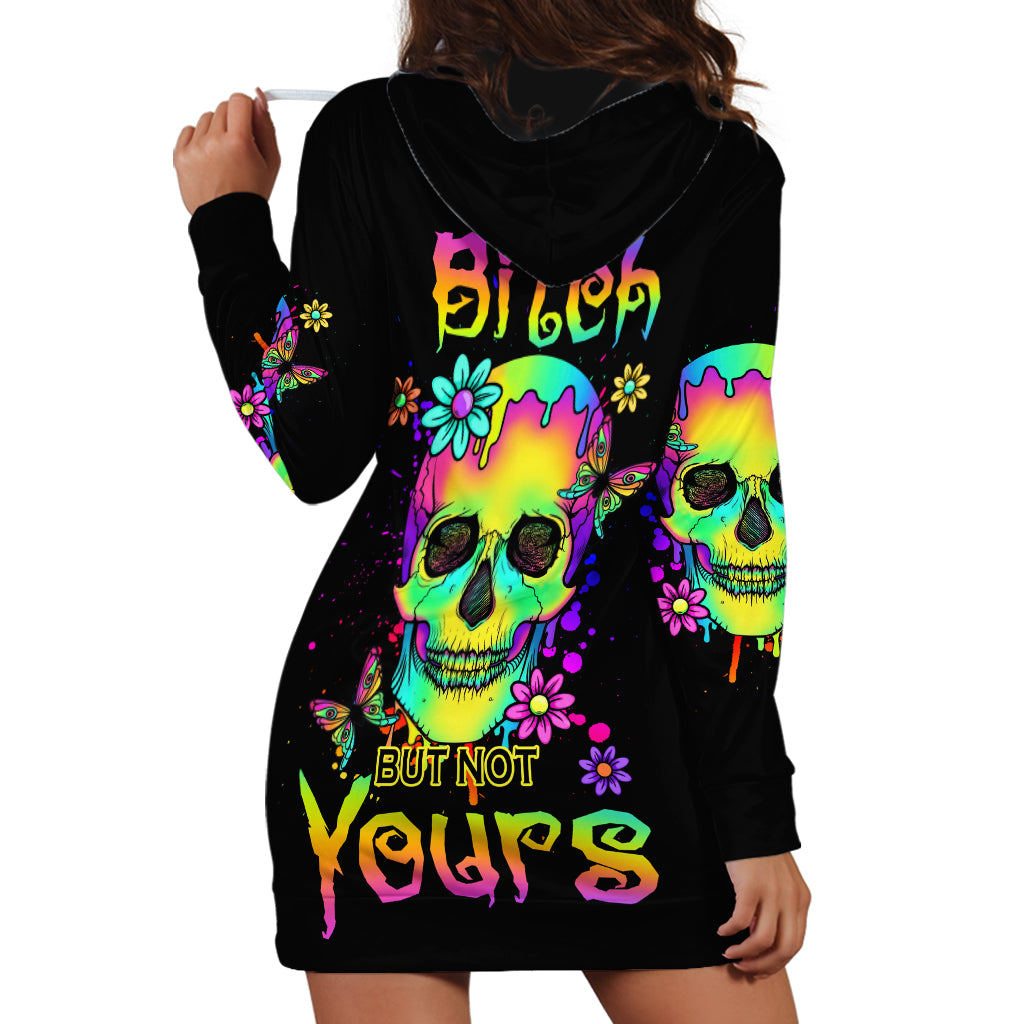 Yes I'm A B But Not Yours Hoodie Dress - Wonder Print Shop