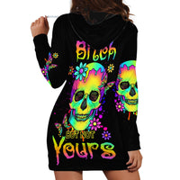 Yes I'm A B But Not Yours Hoodie Dress - Wonder Print Shop