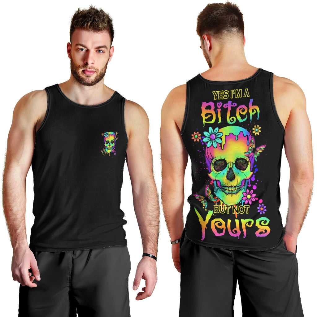 Yes I'm A B But Not Yours Men Tank Top - Wonder Print Shop