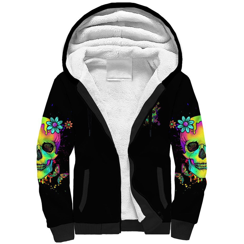 Yes I'm A B But Not Yours Sherpa Hoodie - Wonder Print Shop