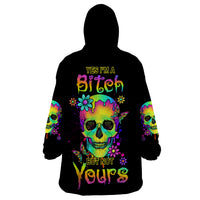 Yes I'm A B But Not Yours Wearable Blanket Hoodie - Wonder Print Shop