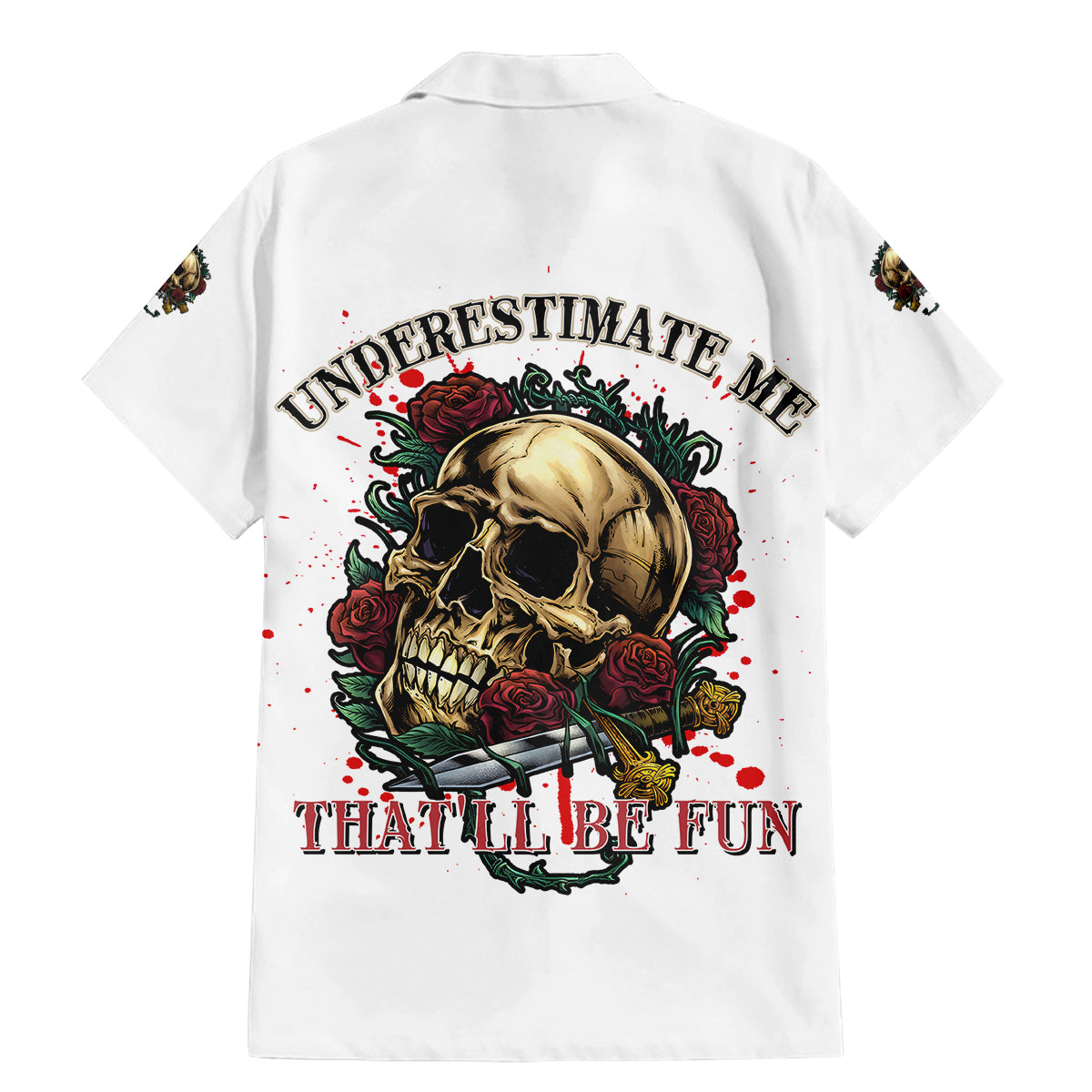 Underestimate Me That'll Be Fun Family Matching Mermaid Dress and Hawaiian Shirt - Wonder Print Shop