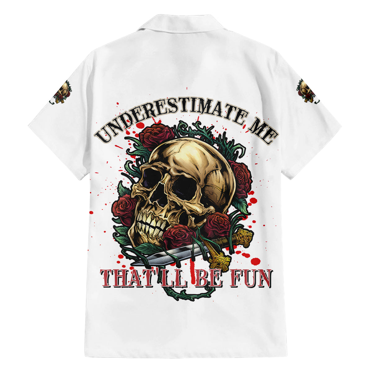 Underestimate Me That'll Be Fun Family Matching Tank Maxi Dress and Hawaiian Shirt - Wonder Print Shop