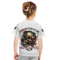 Underestimate Me That'll Be Fun Kid T Shirt - Wonder Print Shop