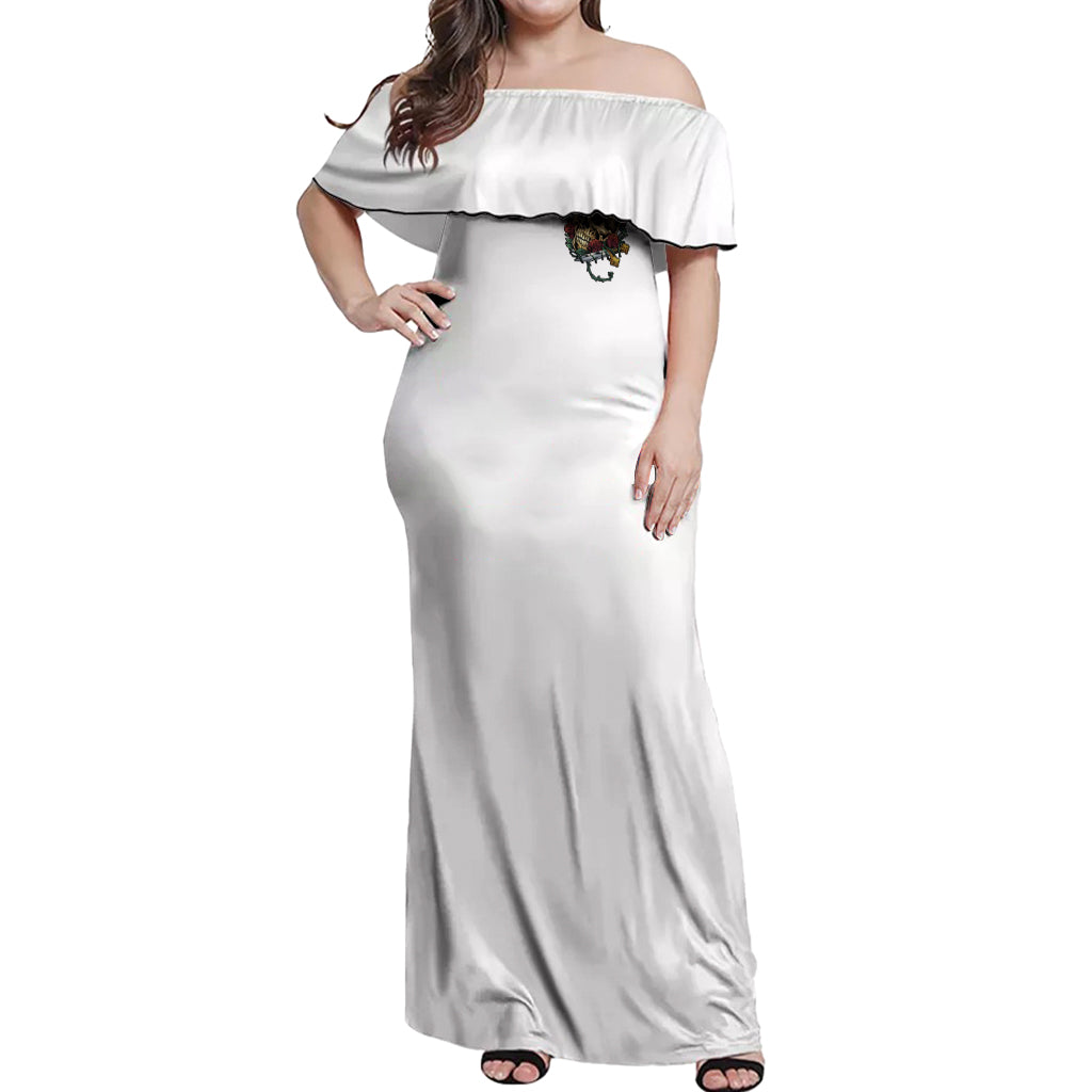 Underestimate Me That'll Be Fun Off Shoulder Maxi Dress - Wonder Print Shop