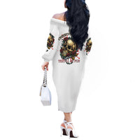 Underestimate Me That'll Be Fun Off The Shoulder Long Sleeve Dress - Wonder Print Shop