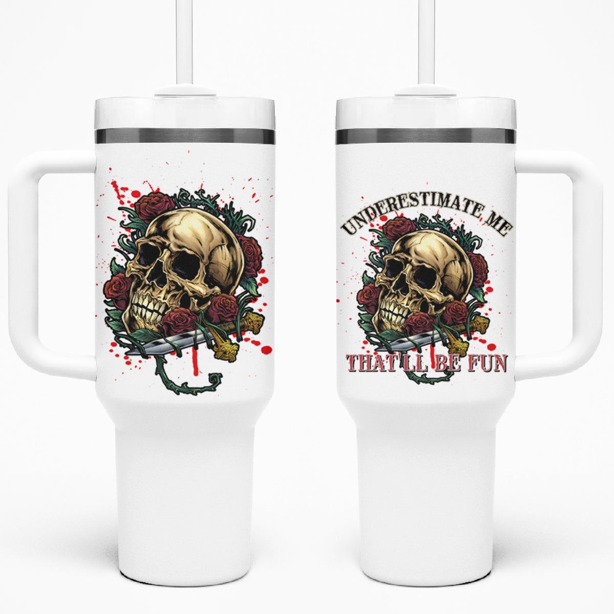 Underestimate Me That'll Be Fun Tumbler With Handle - Wonder Print Shop