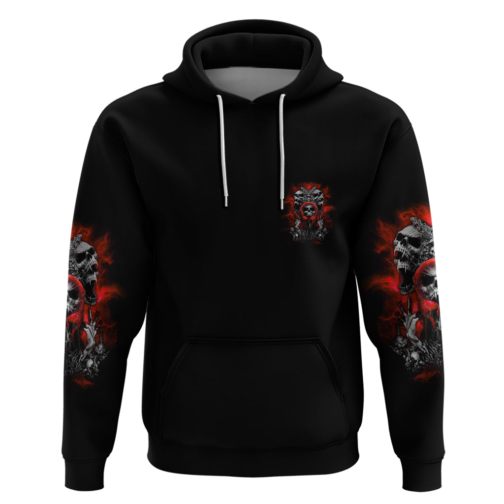 Walk Away I Have Anger Issues Skull Hoodie - Wonder Print Shop